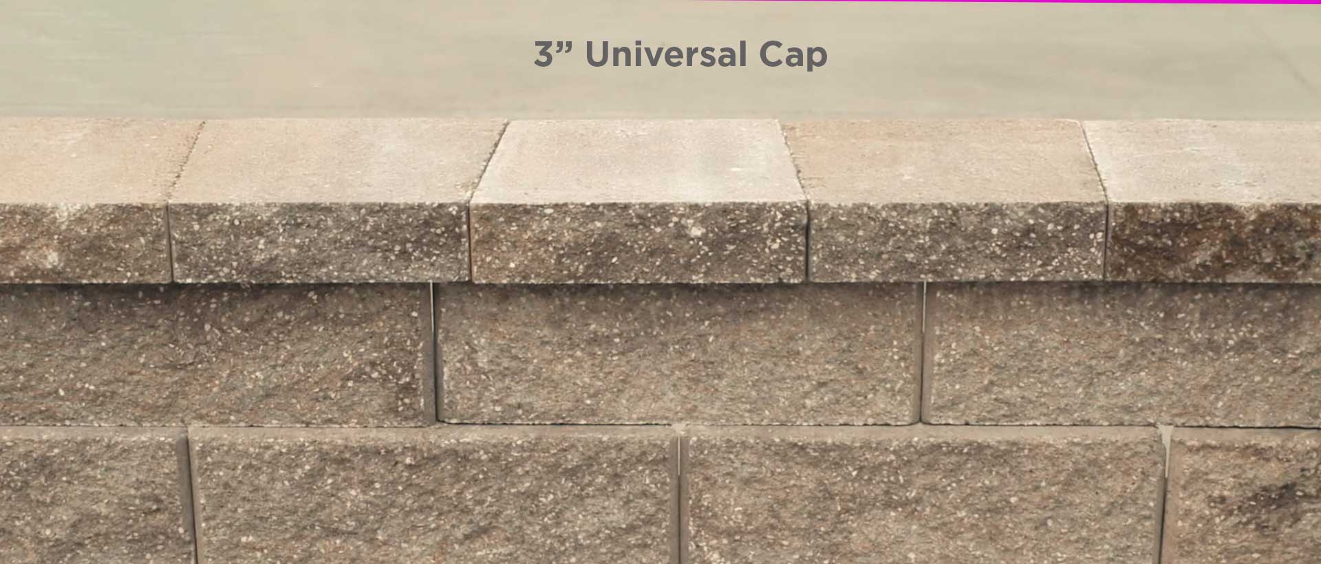 3 Inch Universal Retaining Wall Cap