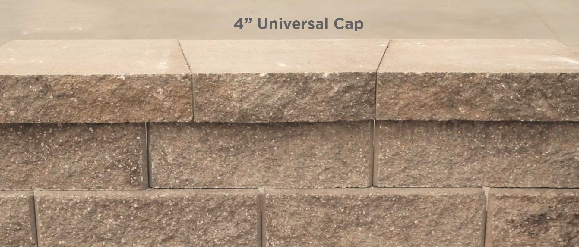 4 Inch Universal Retaining Wall Cap