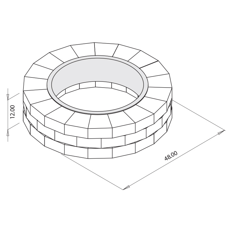 Grand Fire Ring Kit Rochester, What Size Fire Pit Ring Do I Need