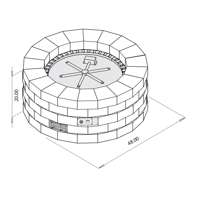 Grand Gas Fire Ring Kit Rochester, Fire Pit Standard Size