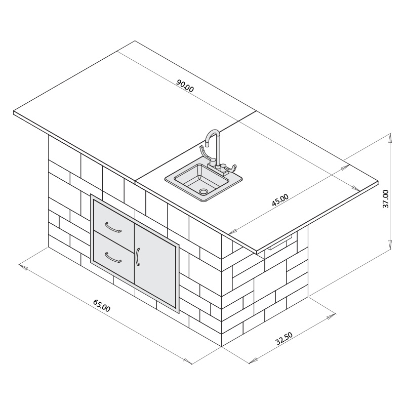 Island Cabinet Kit